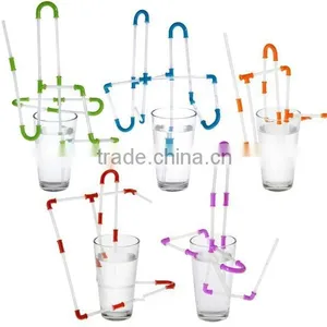 Plastic DIY Funny Straw With Connector for Kids thumbnail-3