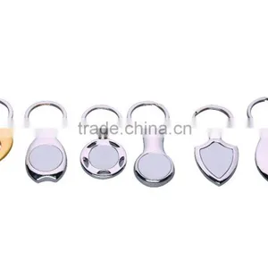 Wholesales High Quality Metal Blank Keychain as Cheap Giveaway thumbnail-5