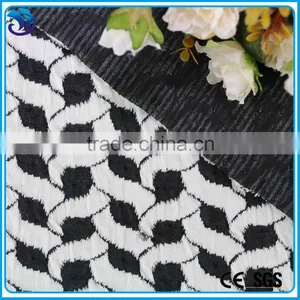 Knit Jacquard Soild Dyed Soft Cotton Polyester Spandex Fabric for Ladies Garment thumbnail-2