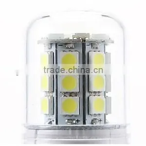 E27 12W 27x5050SMD 1050LM 5500-6500K Cool White Light LED Corn Bulb (85-265V) thumbnail-5