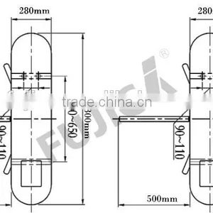 ce Approved Security Gate for Office Building ,Bus Station, Parks With LED Display thumbnail-4