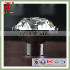 Diamond Insert Crystal Glass Cabinet Knobs Drawer Pull Furniture Handle thumbnail-2