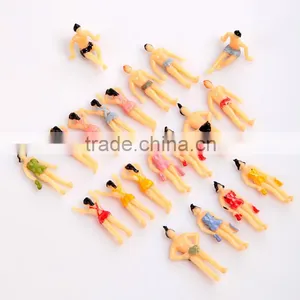 Model Swimming Figure, Scale Plastic Swimming Figure for 1/100, Plastic Mini Human Figures, Plastic 3d Swimming Figure thumbnail-2