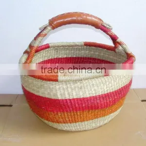 Vietnam Seagrass Shopping Basket thumbnail-1