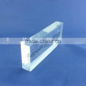 Clear Solid Acrylic Block thumbnail-1