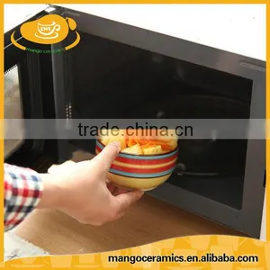 Bulk Sale Korean Style Eco Cheap Ceramic Rainbow Rice Bowl thumbnail-2