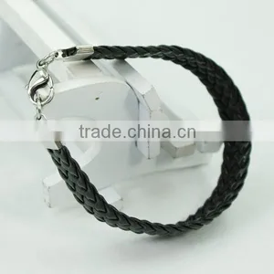 China Wholesale Real Leather And Luxury Leather Bracelet For Men thumbnail-3