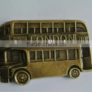 "Old LONDON BUS" Metal Fridge Magnet thumbnail-1