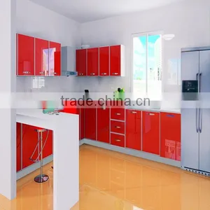 New Design Modern Kitchen Cabinet With PVC/UV/glossy thumbnail-5