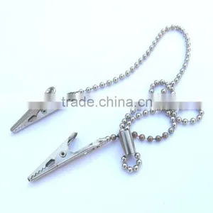 Nickel Plated Napkin Holder Bib Chain With Lock thumbnail-1
