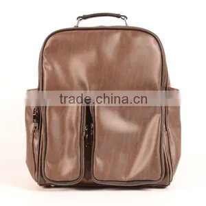 Fashion PU Leather Designer Man Laptop Backpack Bag thumbnail-2