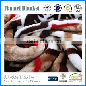 100%polyester Custom Coral Fleece and Flannel Fleece Blanket thumbnail-4