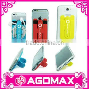 3 in 1 Multiuse Smartphone 3M Adhesive Stand With Card Pocket thumbnail-1