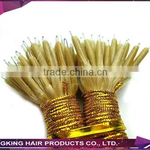 Russian Hair Double Drawn Virgin Hair Nano Ring Hair Extensions thumbnail-2