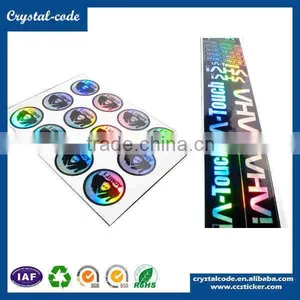 Polyester Material Round Laser Hologram Self Adhesive Security VOID Hologram Label for Sealing thumbnail-4