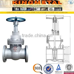 Stainless Steel 2" Inch Gate Valve Dimensions thumbnail-6