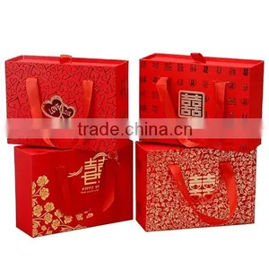 Happy Red Paper Wedding Gift Box thumbnail-1
