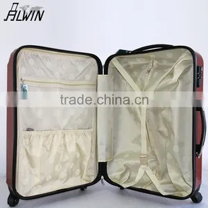 Shinny Vertical Bar ABS+PC Fashion Trolley Luggage thumbnail-5