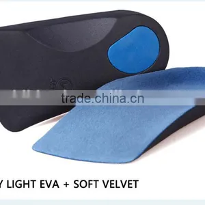 Comfortable EVA Orthopedic Insole With Soft Velvet, Silicone Gel Insole Factory, Flat Feet Arch Support Orthotic Insole. thumbnail-2