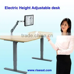 Electric Adjustable Computer Desk Frame Factory thumbnail-1