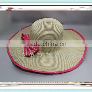 Sombreros/fashion Design Wholesale Big Brim Lady Raffia Straw Hat thumbnail-1