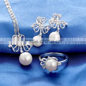 2016 European Style Rings 925 Sterling Silver Pearl Ring Design thumbnail-6