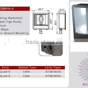 400W Metal Halide Parking Lot Shoebox Lights thumbnail-2