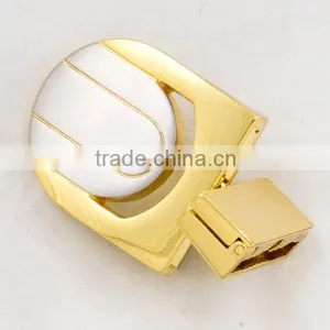 Antique Victoria Petite Scroll Fashion Gold Plated Belt Buckle thumbnail-3