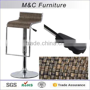 Popular Reinforcing Rattan Cane Bar Stool With Footrest thumbnail-1