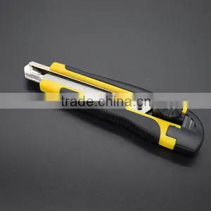 18mm Width Blade Rubber Covered Knife Cutter Utility Knife thumbnail-4
