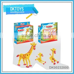 Hot Sale New DIY EVA Item Building Blocks Giraffe Animal High Grade Kids Educational Toys thumbnail-1