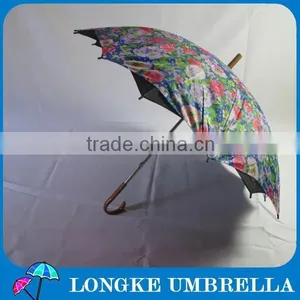 24"double Layer 16K Folower Design Women Umbrella thumbnail-2