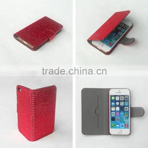 New Flashing Diamond PU Leather Case For Mobile Phone thumbnail-2