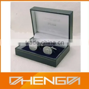 High Quality Customized Made in China Plastic One Pair of Cufflink Box thumbnail-1