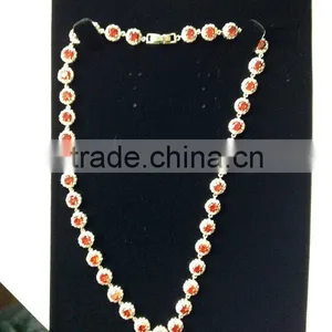 CZ Stone Bridal Jewelry Wedding Dresses Necklace thumbnail-1