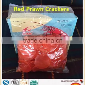 Freshly Fried Delicious Red Prawn Crackers Light Crunchy and Nutrition thumbnail-1