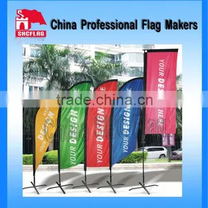 2014 NO MOQ Custom Advertising Hot Products Feathers Beach Flag For Sale Cheap thumbnail-1