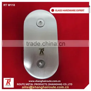 New Design 304,316 Stainless Steel Round Satin Glass Clamp With High Quality thumbnail-1