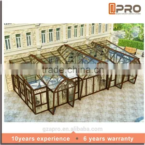 High Quality Water Proof Sunroom Glass House Prefabricated Glass House thumbnail-2