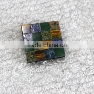 Wholesale Gemstone Mosaic for Cufflinks,stone for Clothes Buttons thumbnail-4