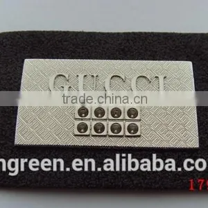 Metal Plate Overcoat Leather Label With Color Varnish thumbnail-5