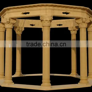 Large Garden Gazebo With 8 Stone Column Gazebo thumbnail-1