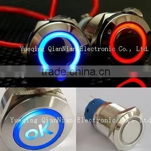 19mm Led Push Button Switch With Flat Head thumbnail-1