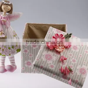 Custom Printing And Design Fashion Foldable Fabric Storage Boxes thumbnail-2