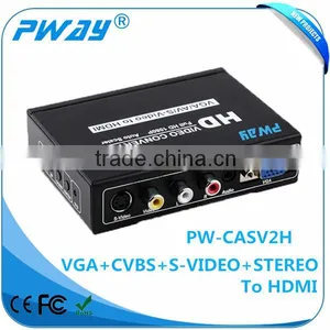 AV&S-video &VGA to HDMI Video Converter Resolution up to 1080p Full hd Receiver thumbnail-1