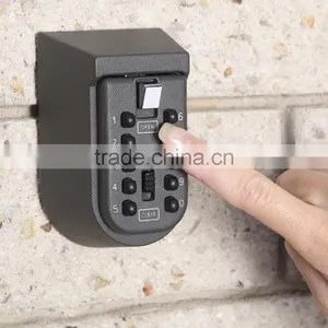 Home Outdoor Combination Key Safe Box Wall Mounted Weather Resistant Security thumbnail-1