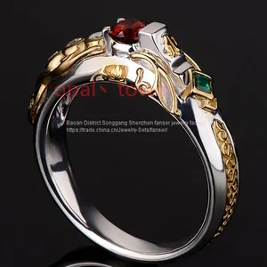 LOL Ezreal Ashe Kindred Diana Leona Arthorn Jhin Ring League of Legends Game Peripherals Character Silver 925 Fashion thumbnail-1