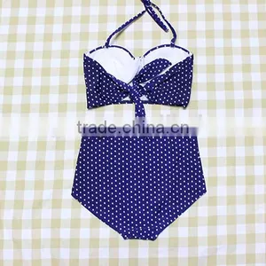 2016 New Arrival Wave Retro High Waist Bikini thumbnail-3