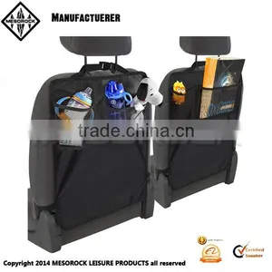 Kick Mats Back Seat Protector W/Storage Organizer Pocket- 2 Pack thumbnail-2