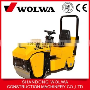 1 Ton Weight Double Drum Road Roller With Diesel Engine for Sale thumbnail-1